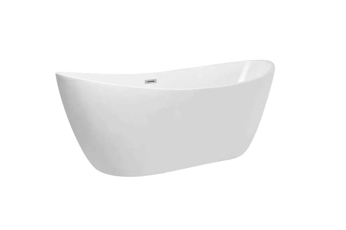 Ines 72" Soaking Double Slipper Bathtub