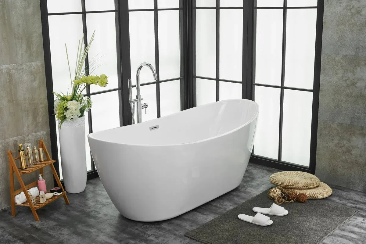 Ines 72" Soaking Double Slipper Bathtub