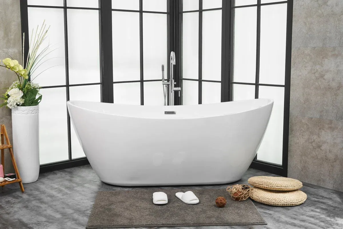 Ines 72" Soaking Double Slipper Bathtub