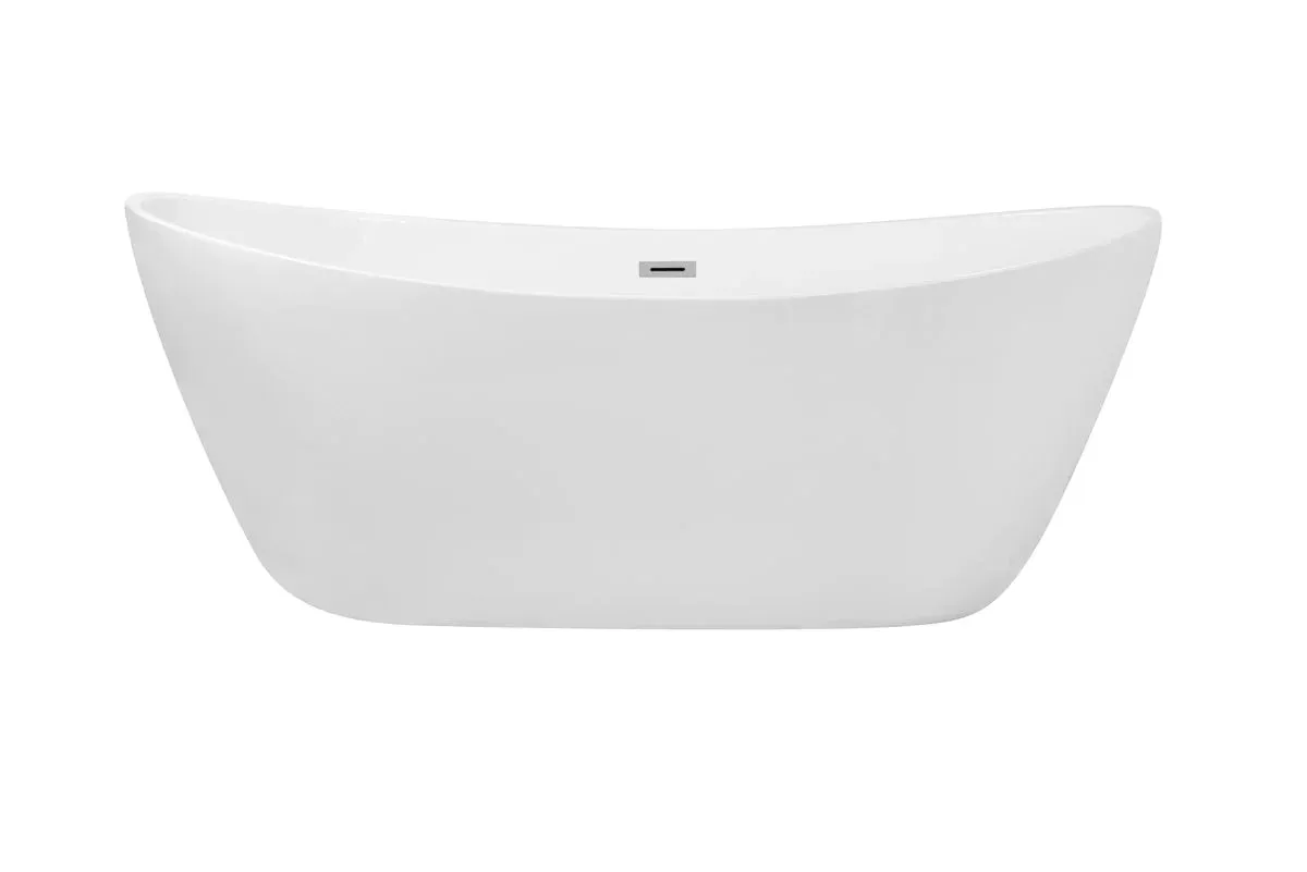 Ines 72" Soaking Double Slipper Bathtub