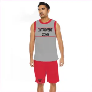 Introvert Zone Men's Basketball Clothing Set