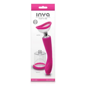 INYA Pump and Vibe With Interchangeable Suction Cups - Pink