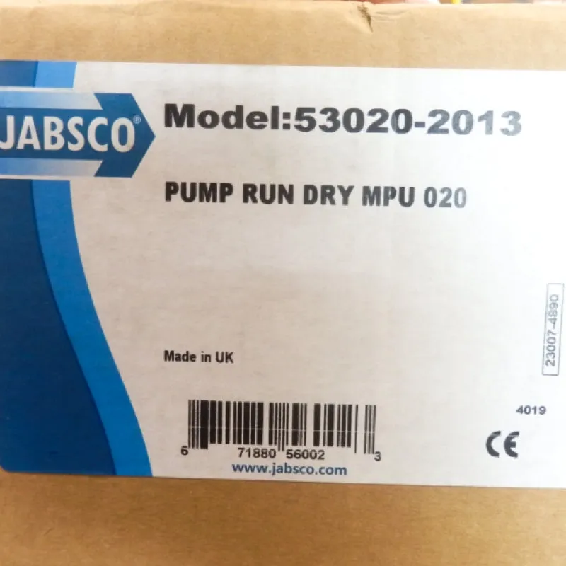 Jabsco Utility 20' 3/4" Self-Priming Flexible Impeller Pump 53020-2013