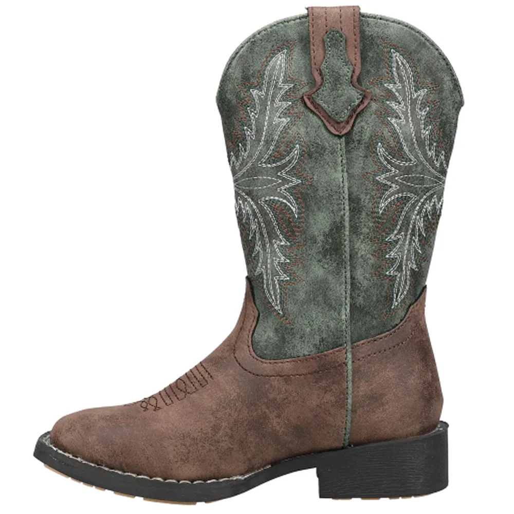 Jed Square Toe Cowboy Boots (Little Kid)