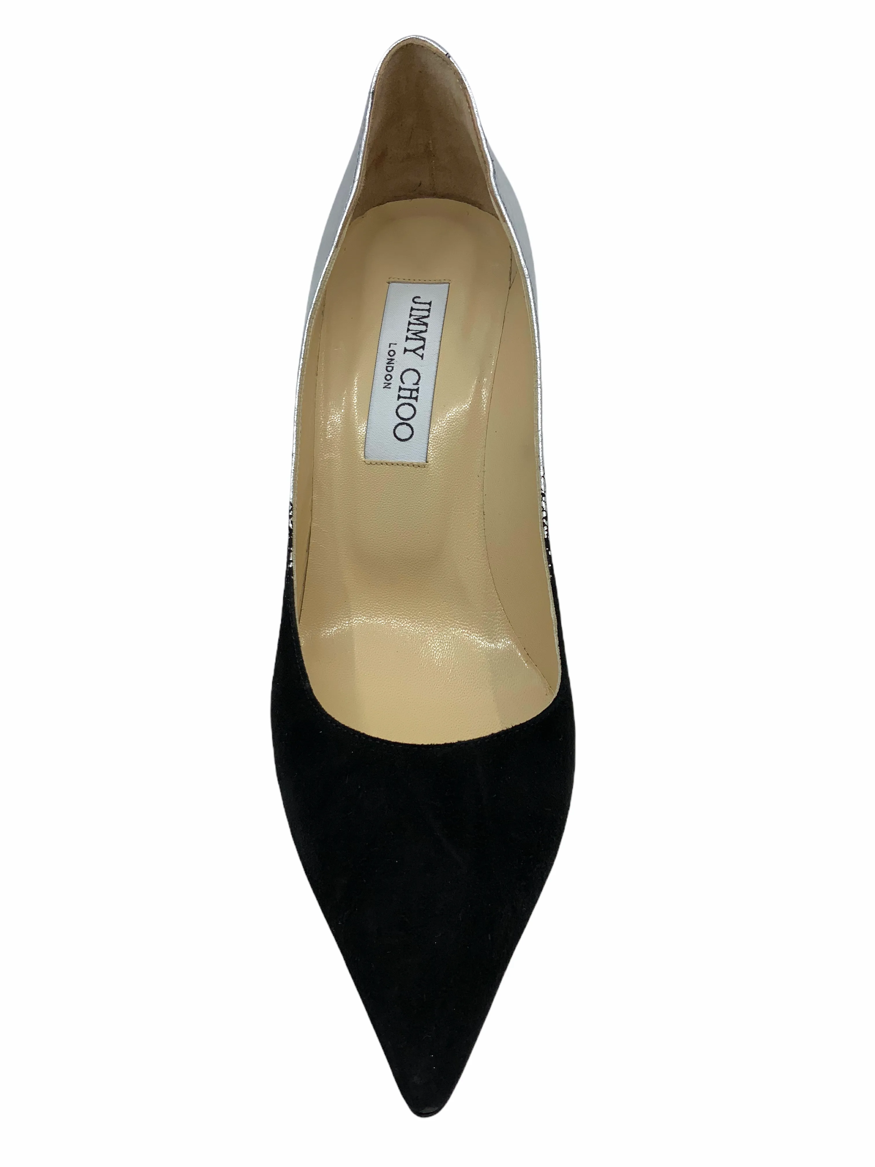 Jimmy Choo Agnes Mirror Point Toe Pump Size 7 NEW