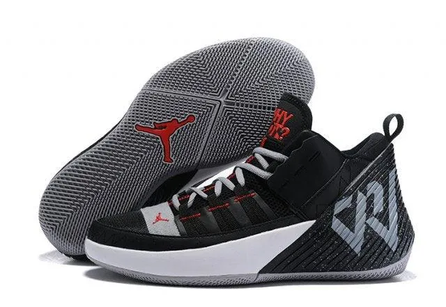 Jordan Why Not Zer0. 2 White Grey Black Red Men's Basketball Shoes