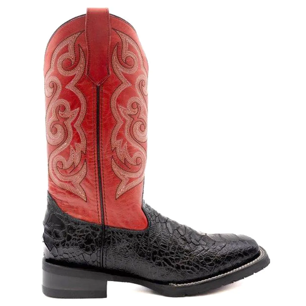 Kai Sea Turtle Embroidery Square Toe Cowboy Boots