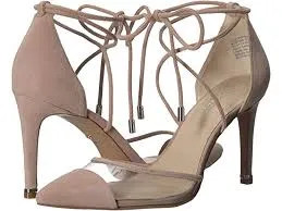 KENNETH COLE NY - RILEY VINYL TIE SUEDE HIGH HEEL PUMPS **FREE SHIPPING**