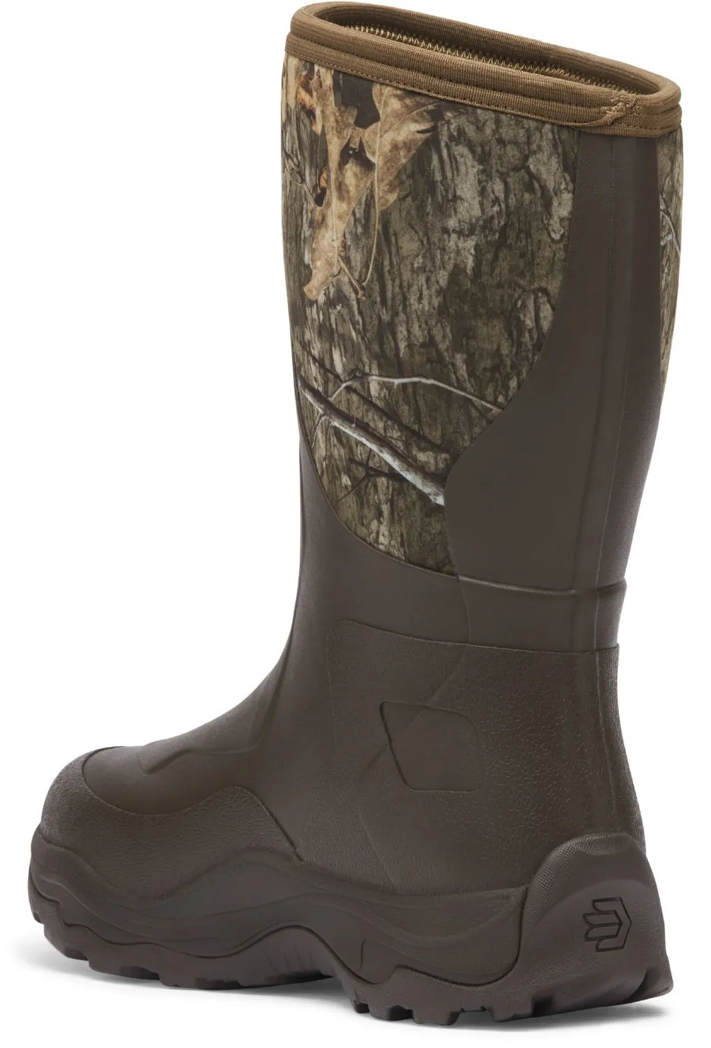 Lacrosse Mens Alpha Agility Field Mossy Oak Country DNA Rubber Work Boots