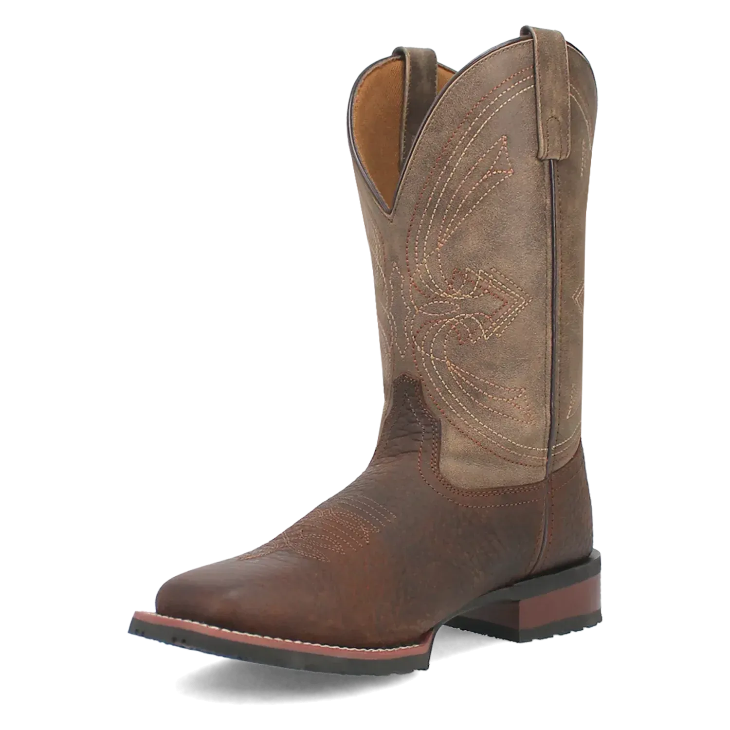 Laredo Elias (Chocolate/Tan) - Men's Leather Cowboy Boots