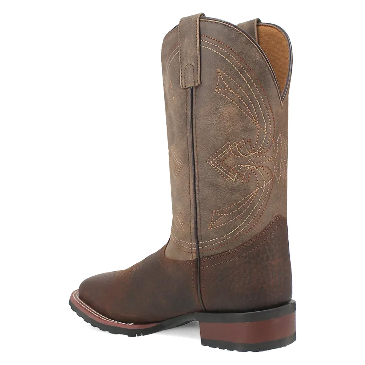 Laredo Elias (Chocolate/Tan) - Men's Leather Cowboy Boots