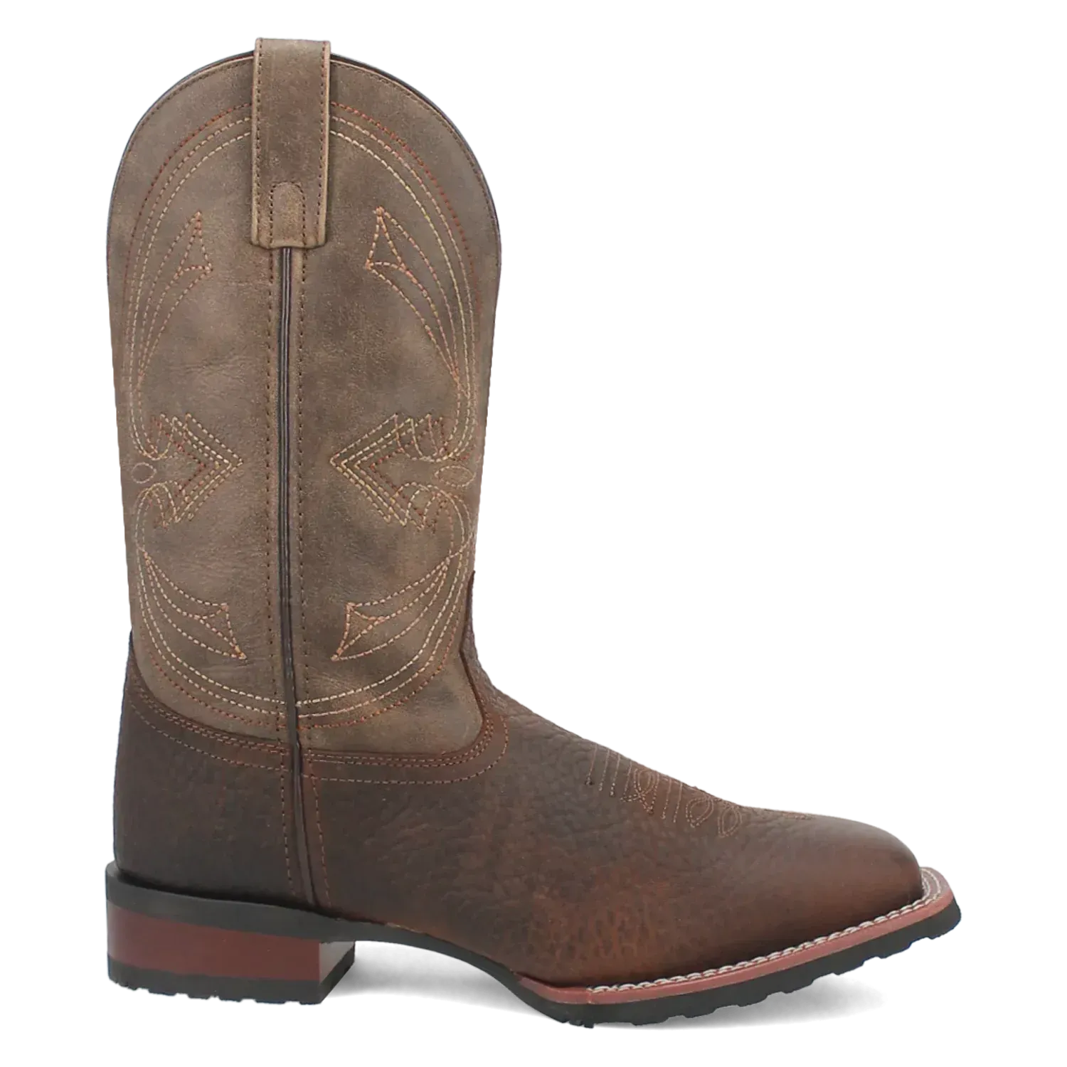 Laredo Elias (Chocolate/Tan) - Men's Leather Cowboy Boots