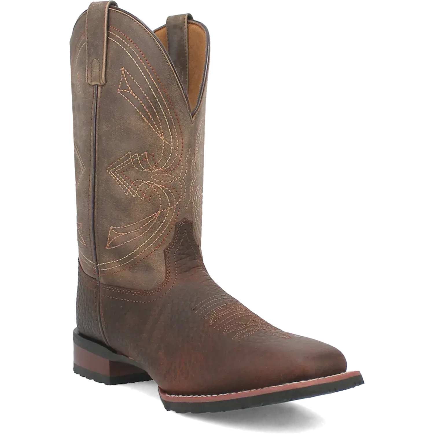 Laredo Elias (Chocolate/Tan) - Men's Leather Cowboy Boots