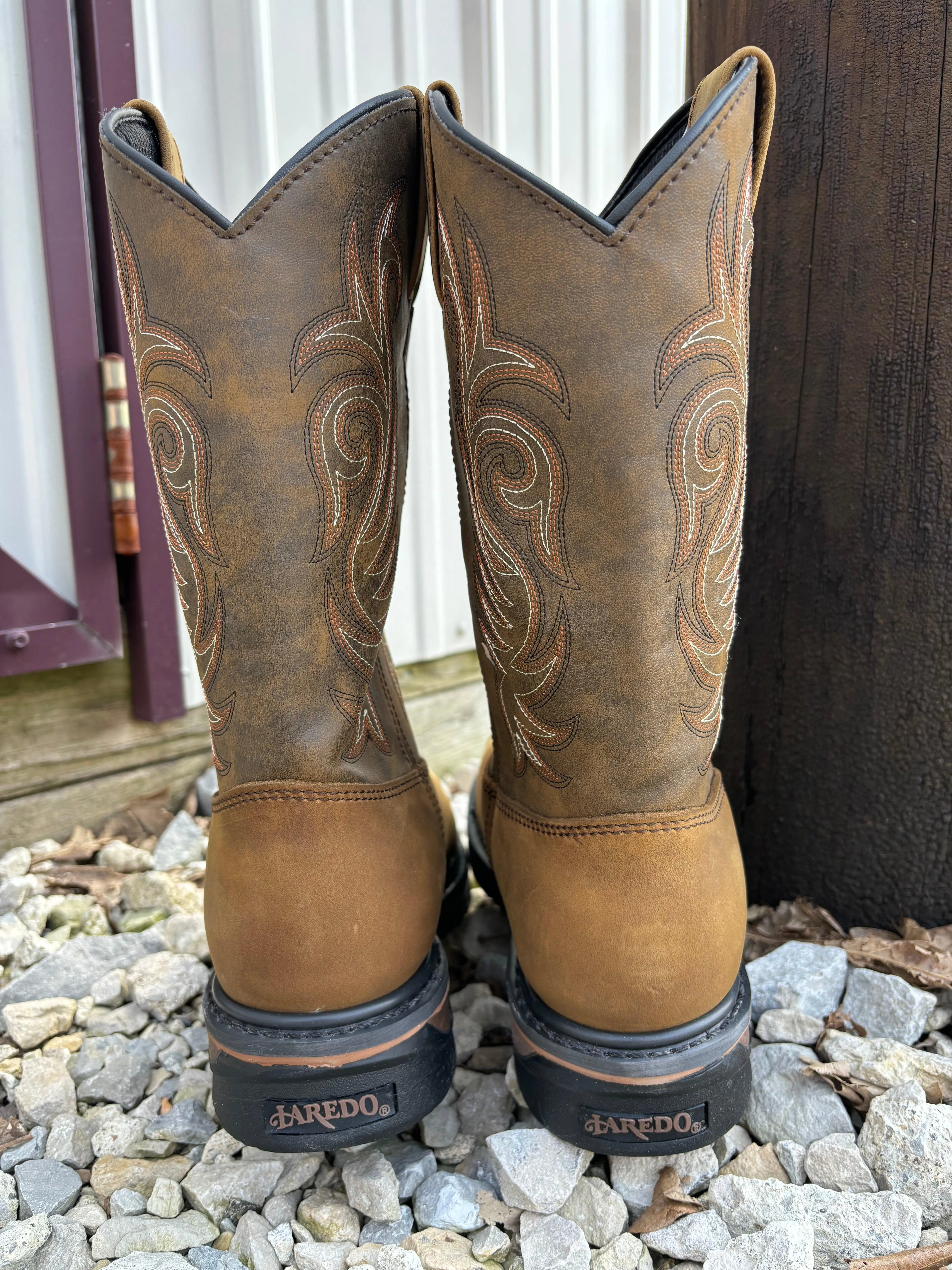 Laredo Men's Hammer Waterproof Round Toe Work Cowboy Boot 68112