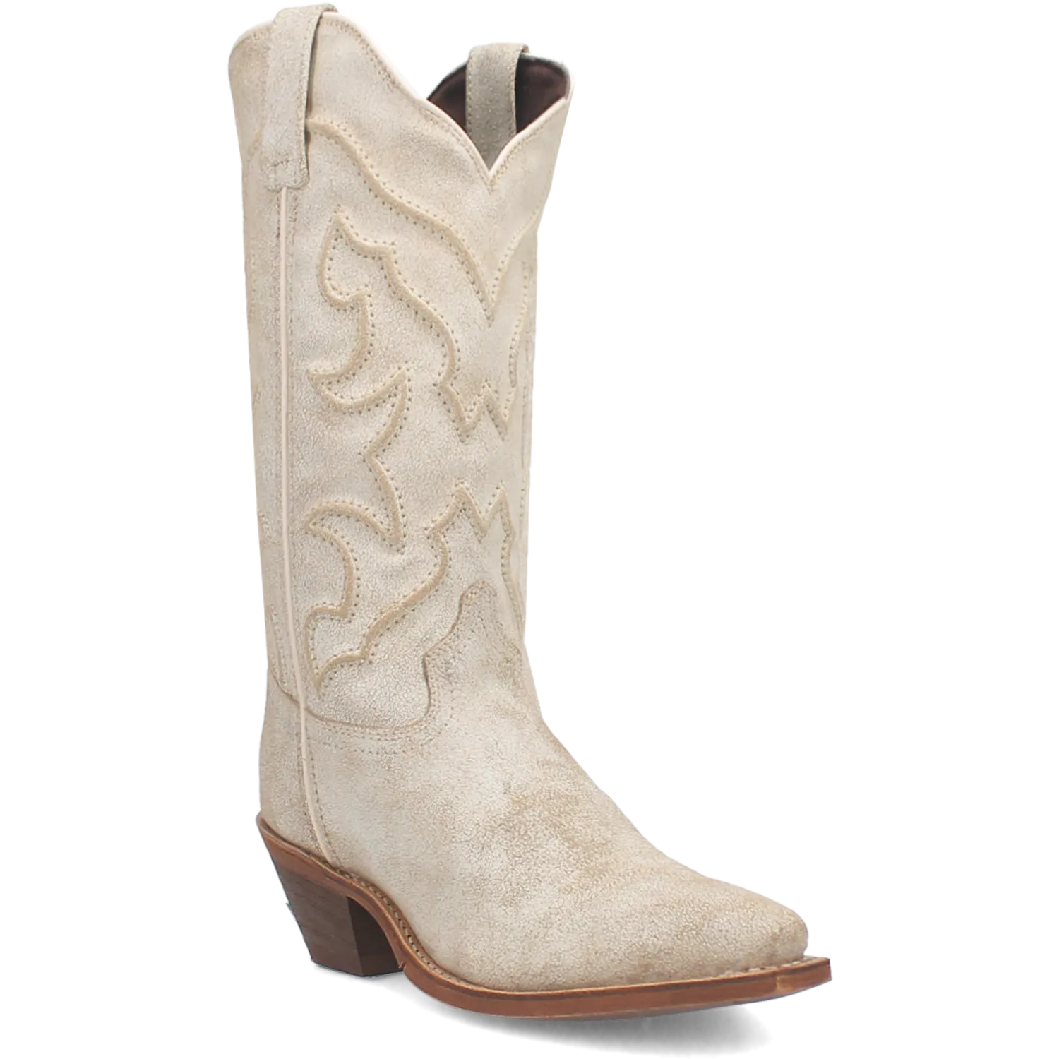 Laredo Women's 12" Reva Snip Toe Western Boot - Bone 52186