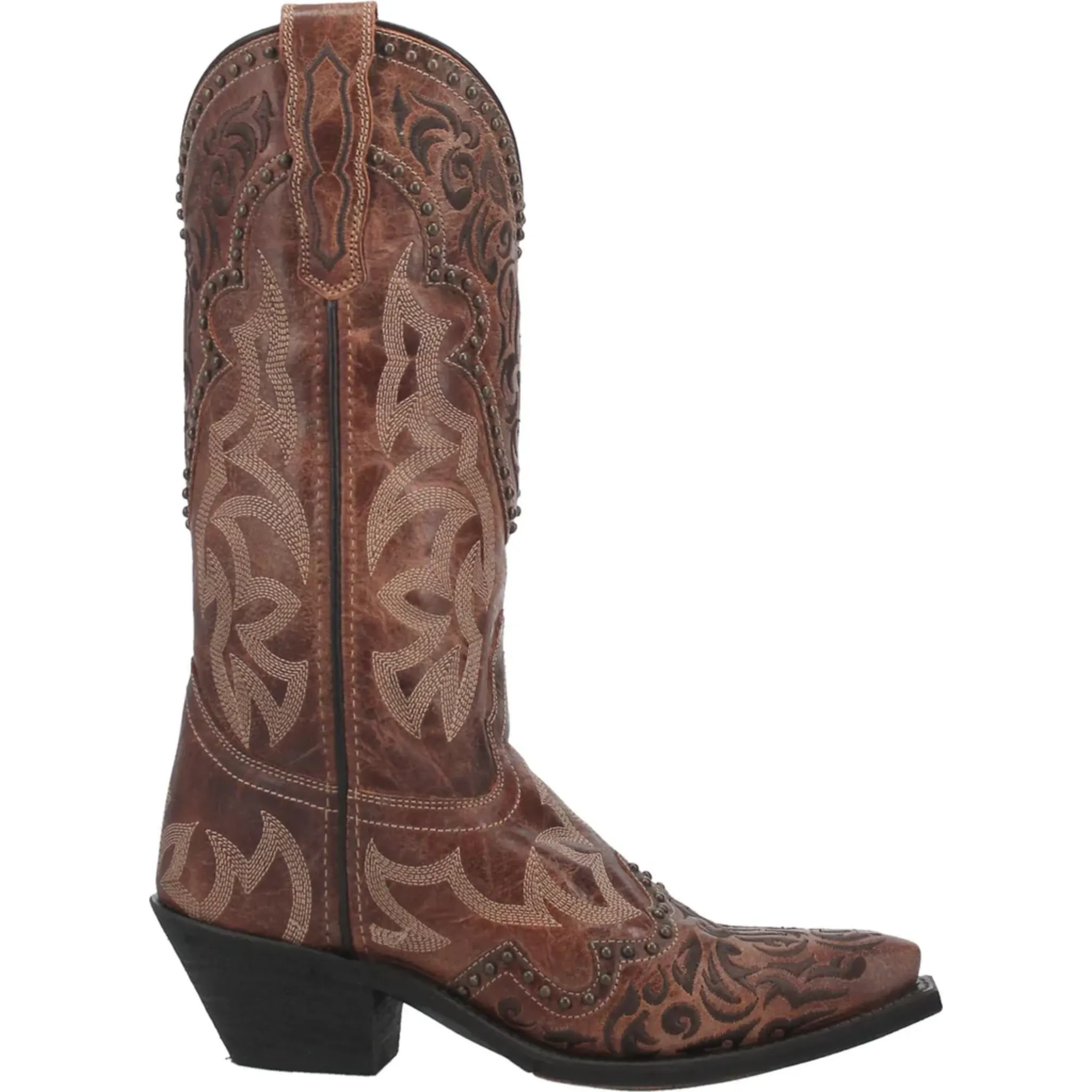 LAREDO WOMEN'S BRAYLYNN SNIP TOE BROWN BOOT - 52410