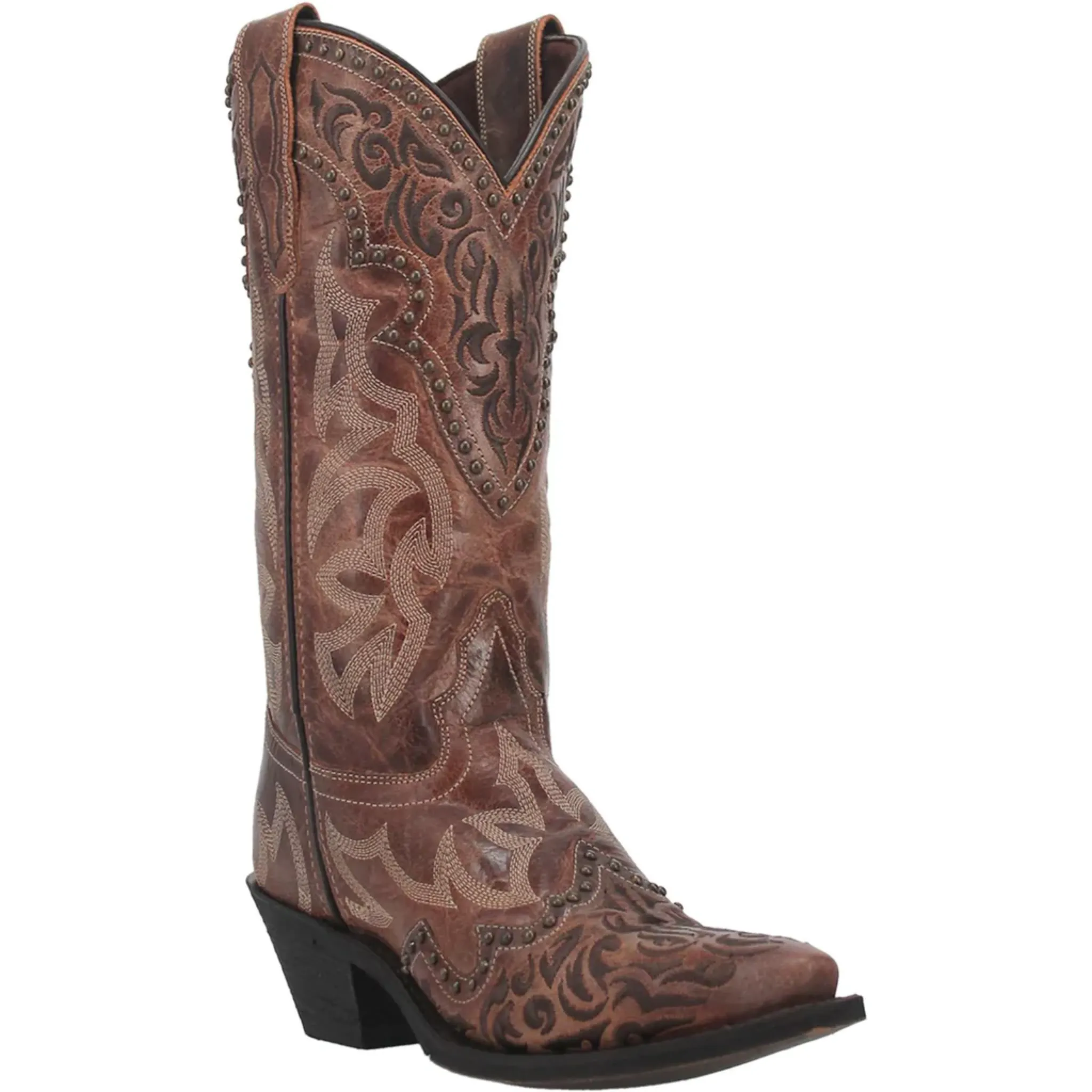 LAREDO WOMEN'S BRAYLYNN SNIP TOE BROWN BOOT - 52410