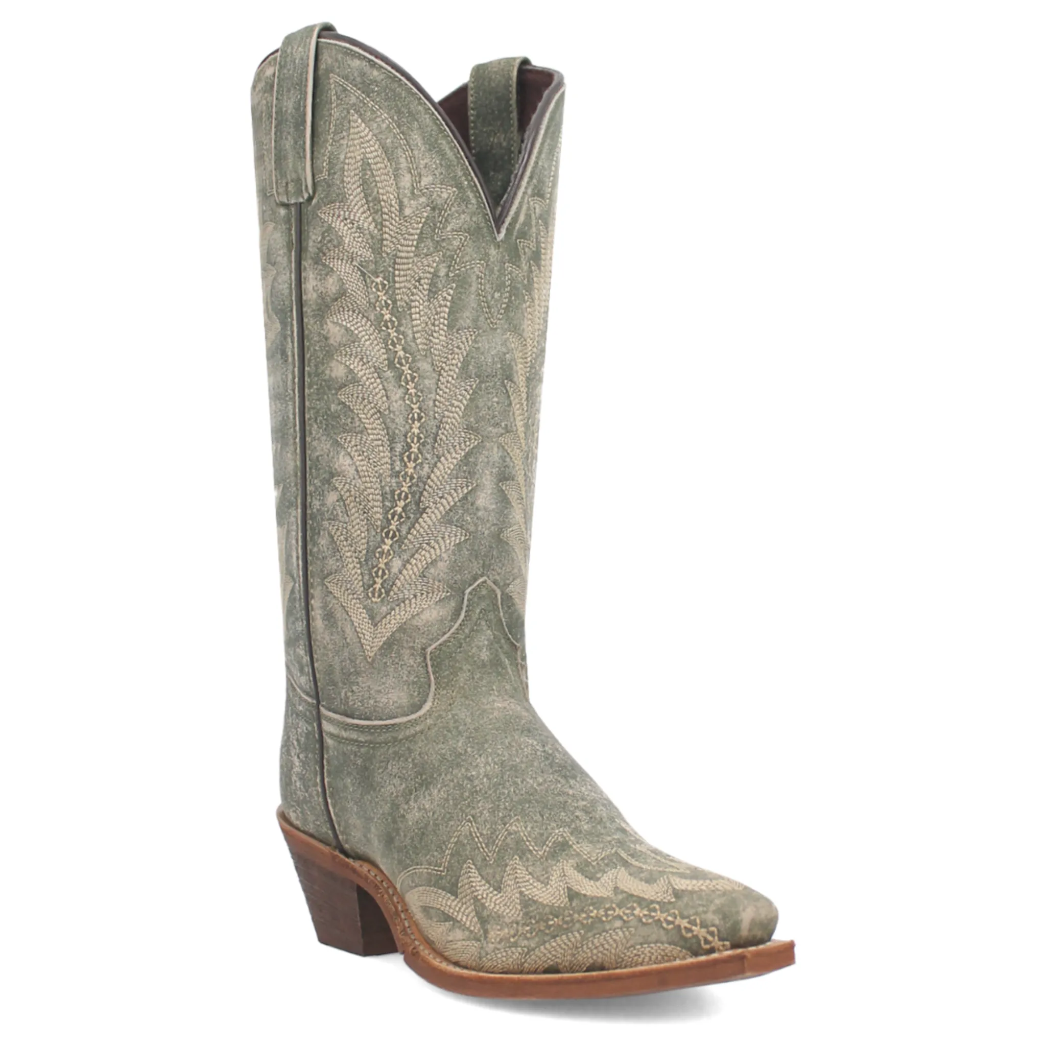 LAREDO WOMEN'S EMMYLEE GREEN WESTERN BOOT - 52159