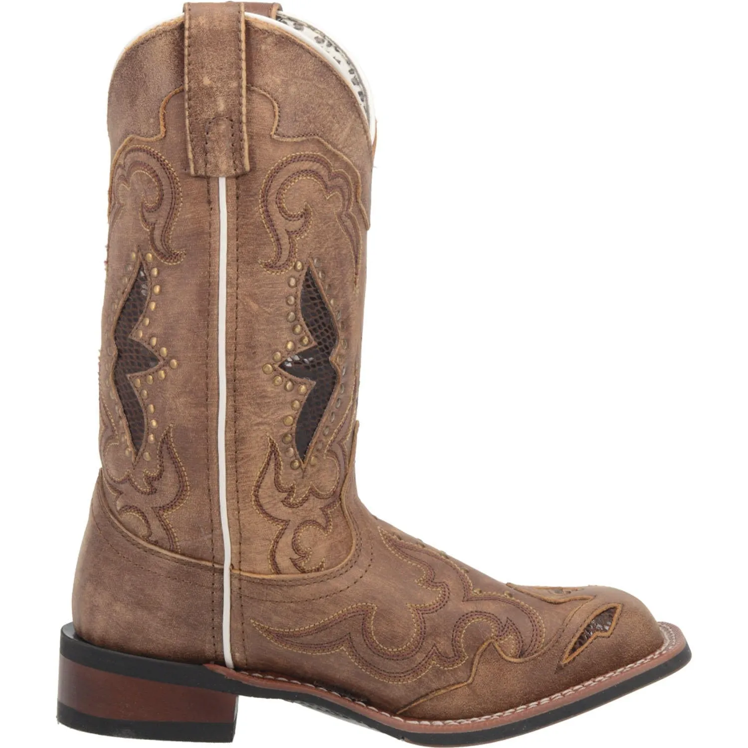 Laredo Women's Spellbound Tan Leather Cowgirl Boots 5661