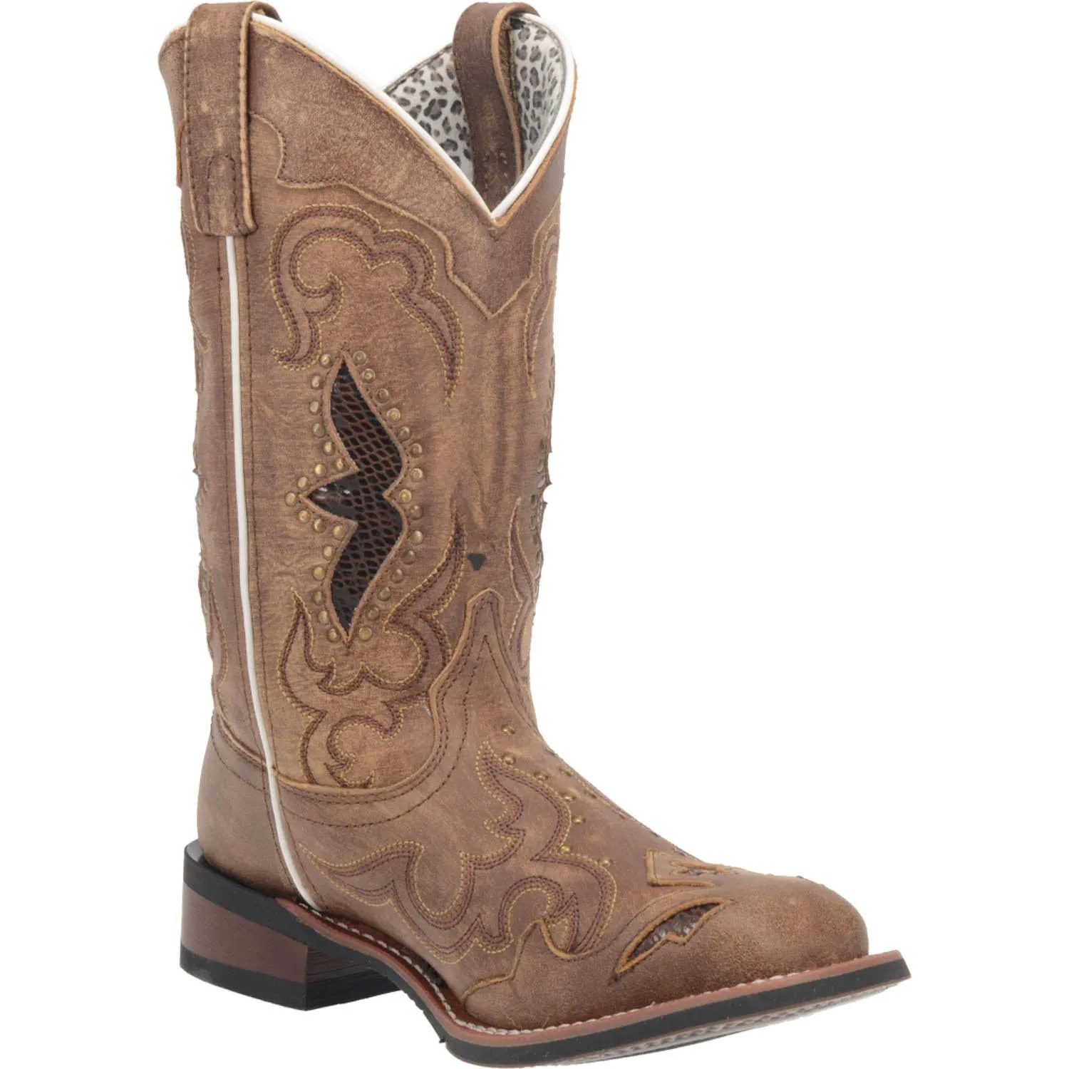 Laredo Women's Spellbound Tan Leather Cowgirl Boots 5661