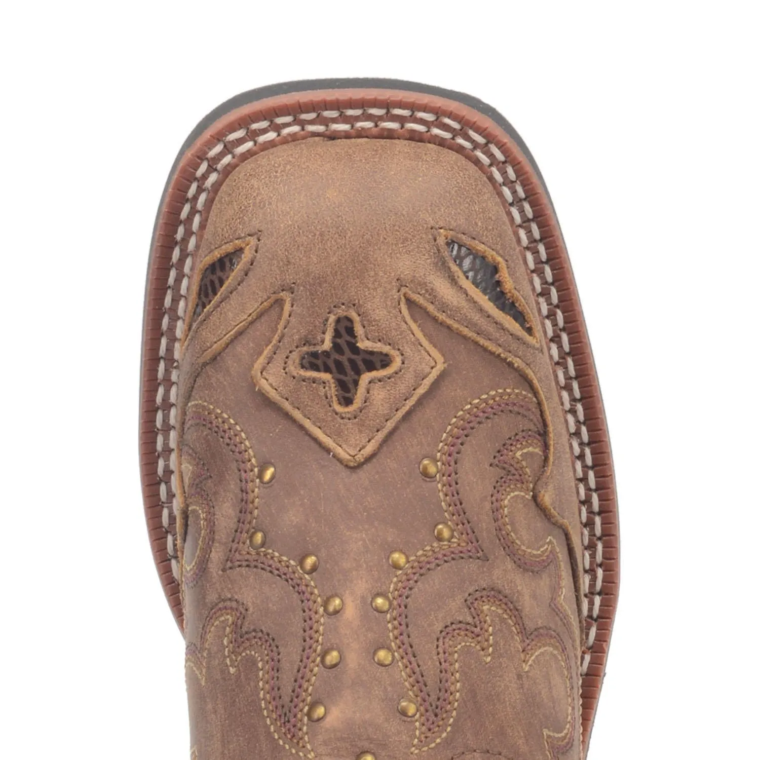 Laredo Women's Spellbound Tan Leather Cowgirl Boots 5661