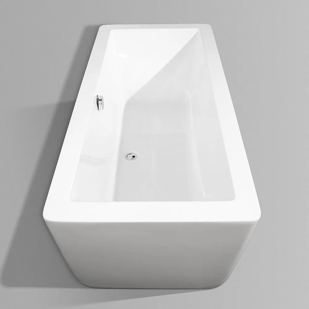 Laura 67" Large Soaking Bathtub By Wyndham Collection