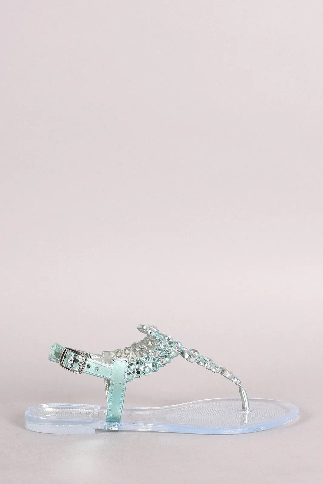 Liliana Rhinestone Jelly Sandal