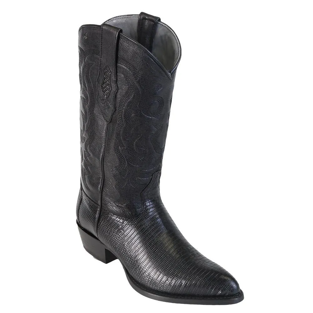 Los Altos Boots Men's Lizard Cowboy Boots J-Toe