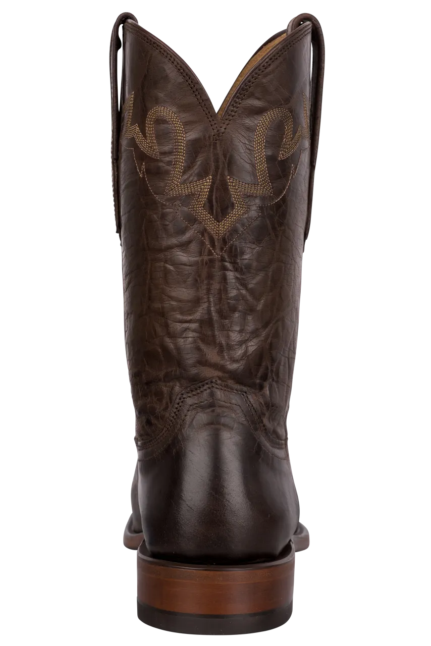 Lucchese Goat Sunset Roper Boots - Dark Brown