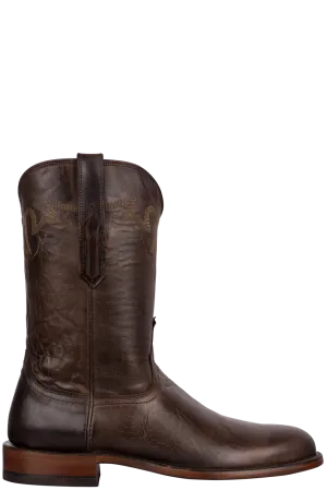 Lucchese Goat Sunset Roper Boots - Dark Brown