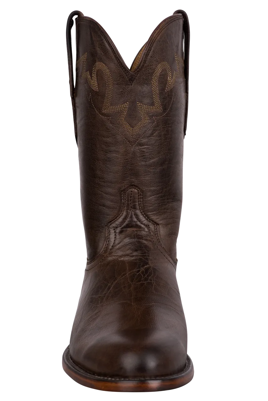 Lucchese Goat Sunset Roper Boots - Dark Brown