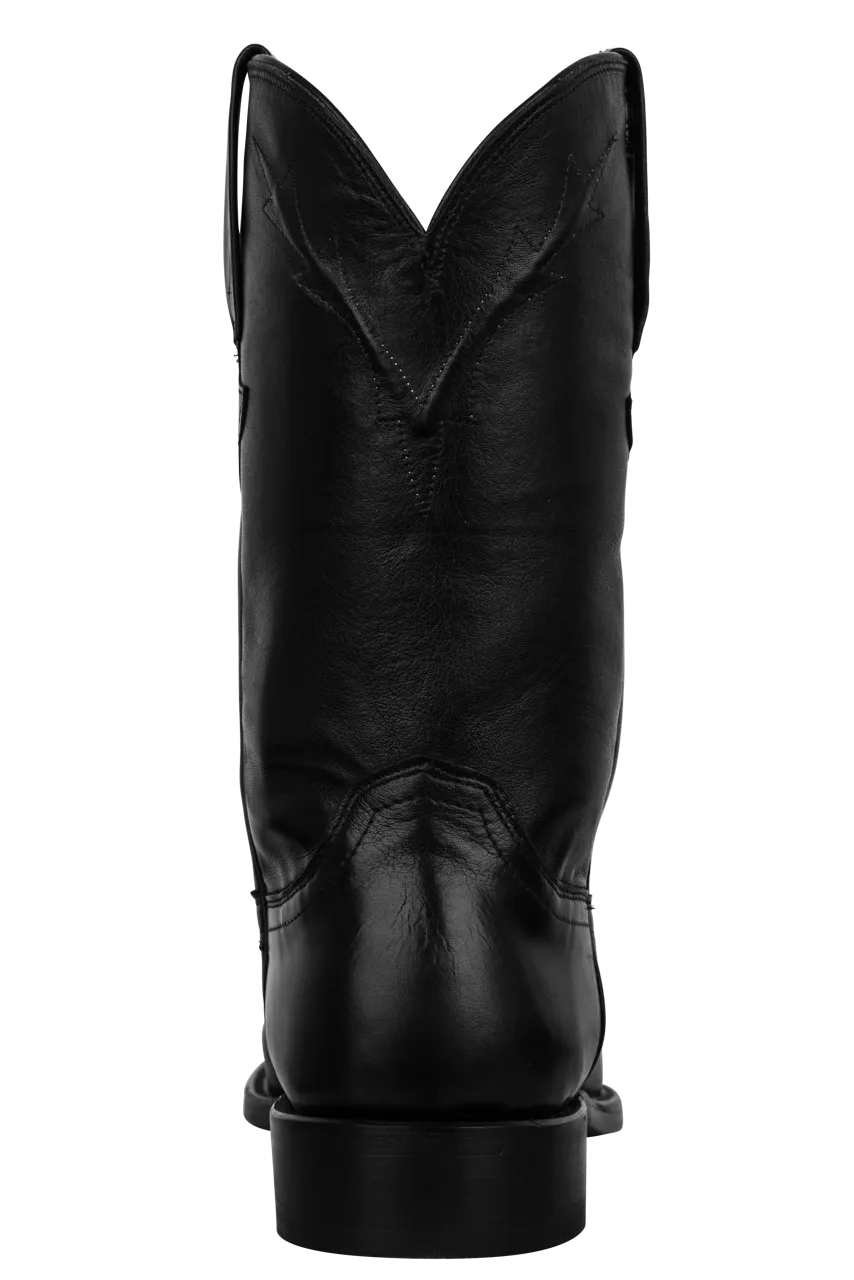 Lucchese Kennedy Florence Buffalo Roper Boots - Black