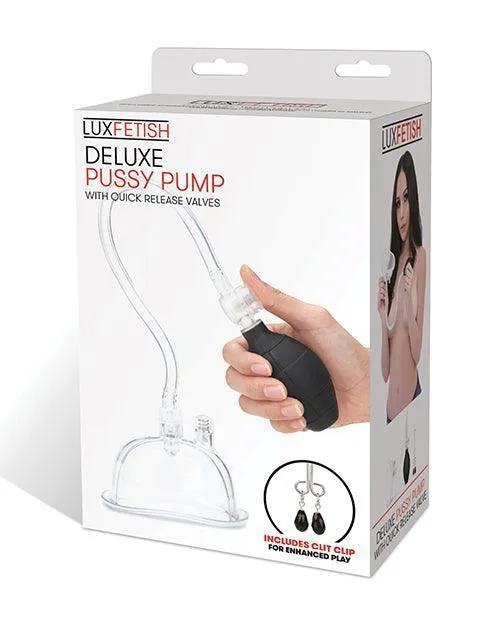 Lux Fetish Deluxe Pussy Pump W- Quick Release Valves