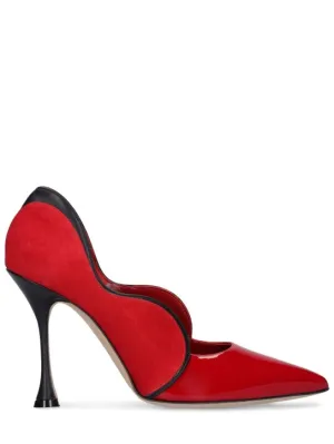 Manolo Blahnik   105mm Hamaki leather pumps 