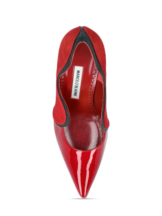 Manolo Blahnik   105mm Hamaki leather pumps 