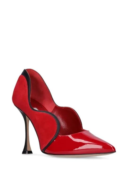 Manolo Blahnik   105mm Hamaki leather pumps 