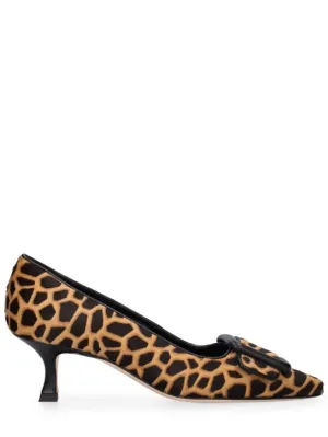 Manolo Blahnik   50mm Maysale ponyhair pumps 