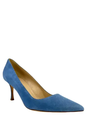 MANOLO BLAHNIK Suede BB Point Toe Pumps Size 7.5