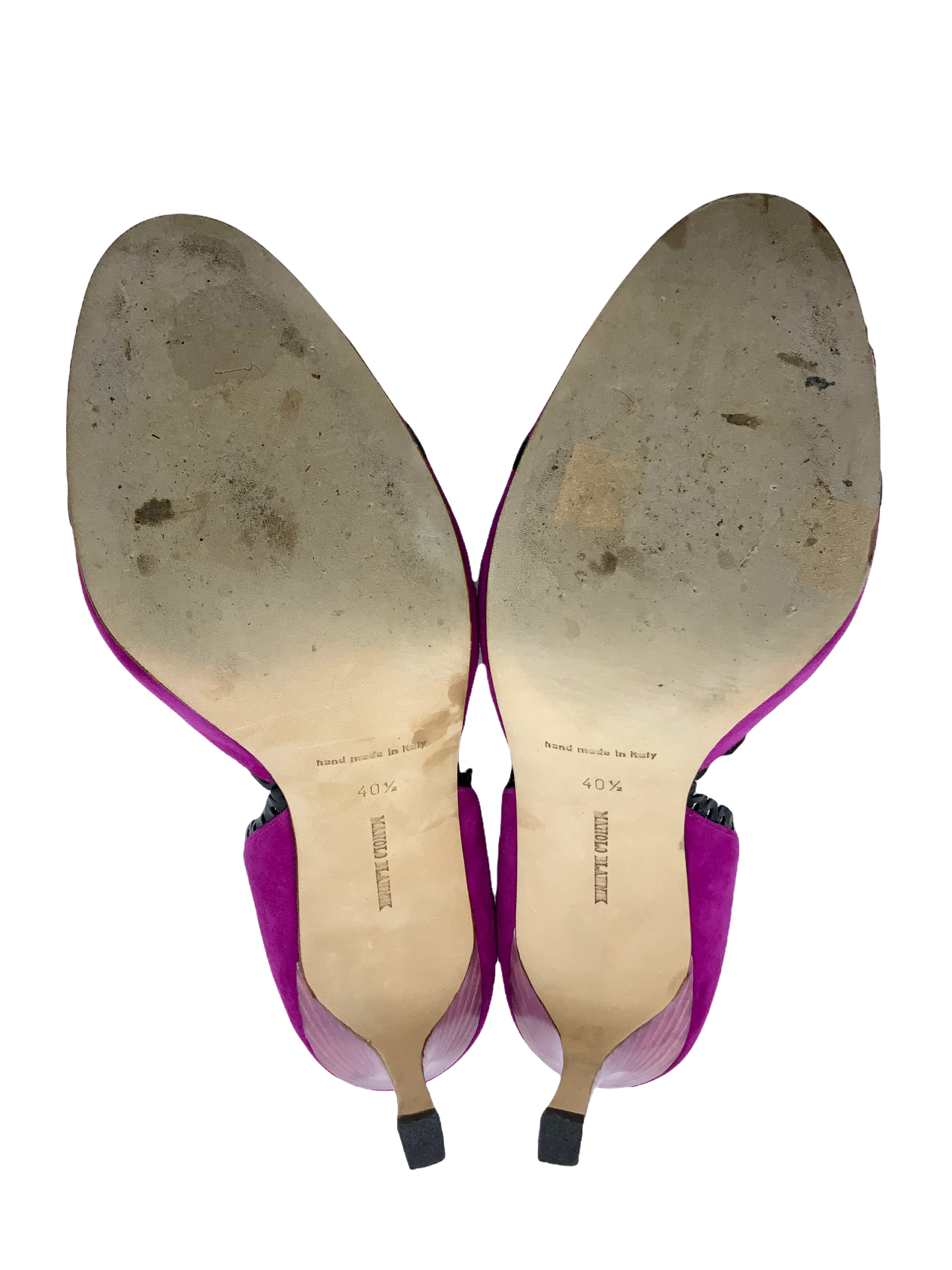 Manolo Blahnik Suede d'Orsay Pumps Size 10.5