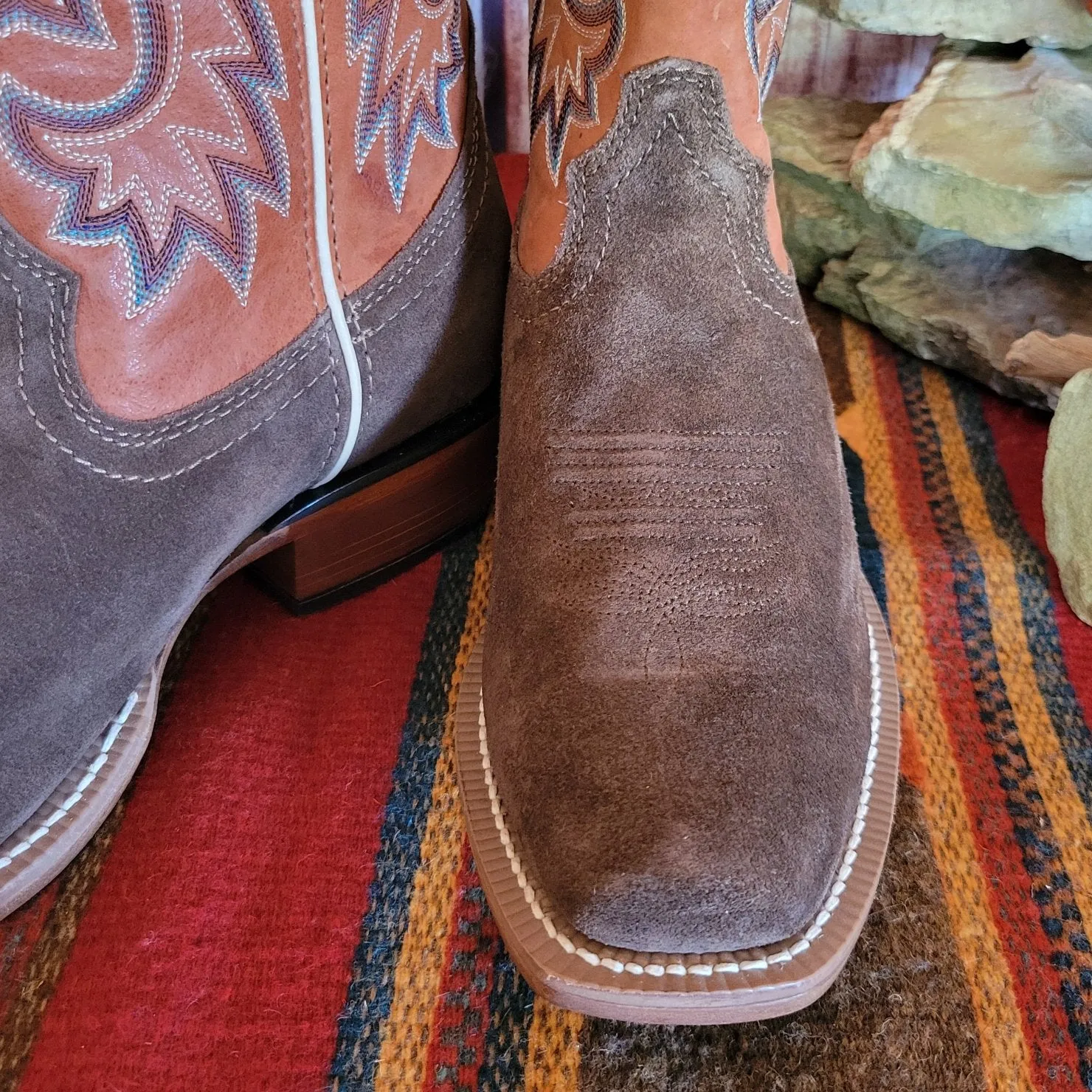 Men's Russet Brown Suede Boots "Jimmy" by Justin FN7252