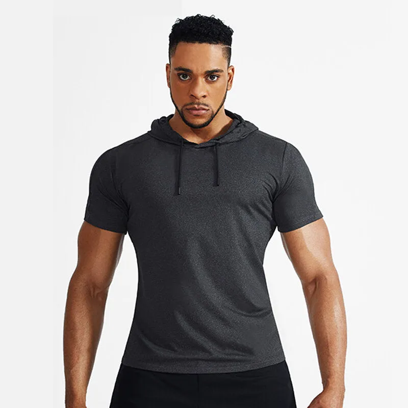 Men's Short Sleeve Sports Tops Spring Summer Workout Running Large Size T-shirt Athleisure Breathable Soft Sweat Out Shirt Gym Running Basketball Sportswear