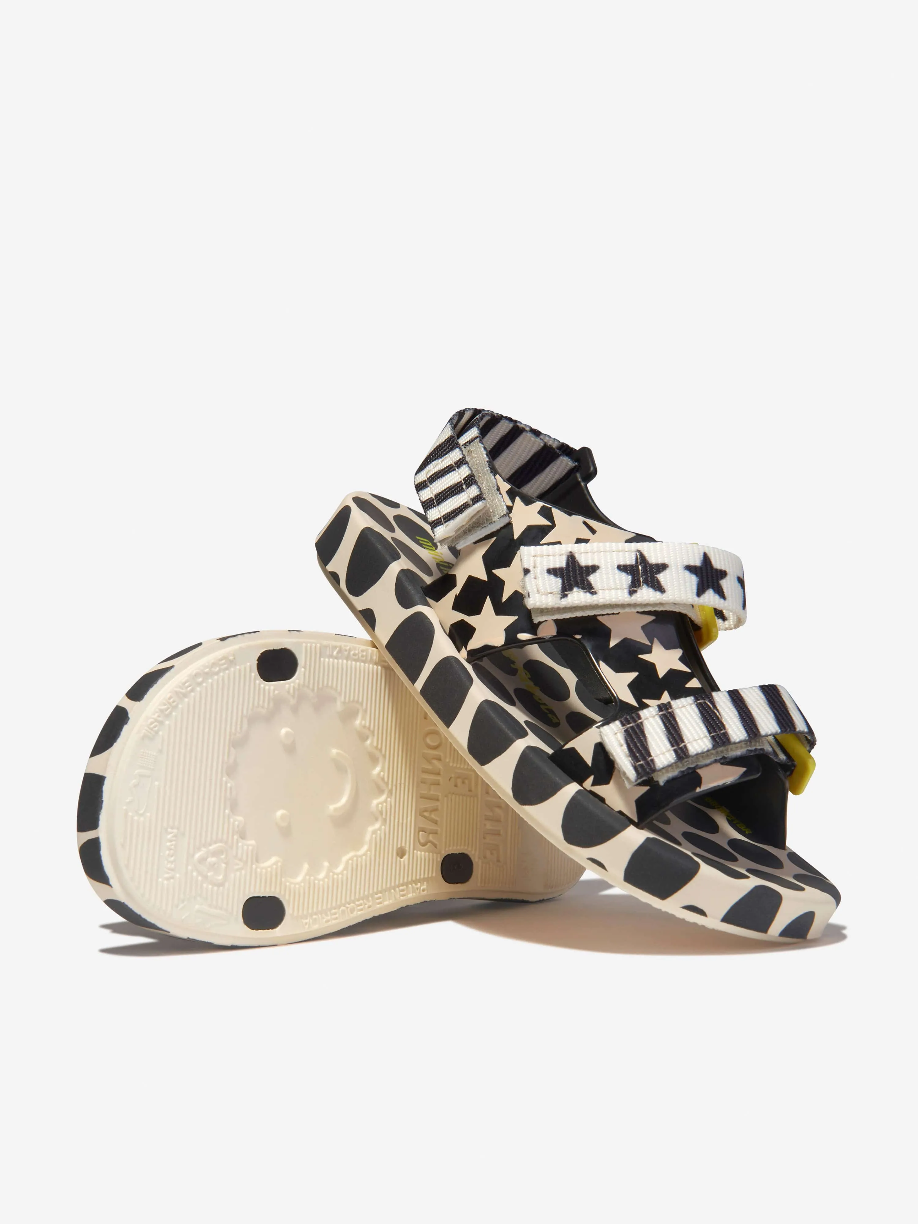 Mini Melissa Girls Ping Pong Mono Stars Fabula Jelly Sandals