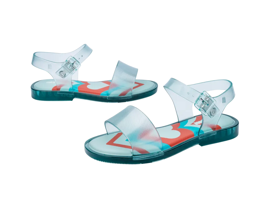 Mini Melissa Mar Sandal Jelly Pop INF - Clear Green