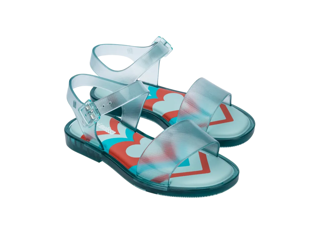 Mini Melissa Mar Sandal Jelly Pop INF - Clear Green