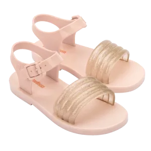 Mini Melissa Mar Wave BB - Beige / Glitter Beige