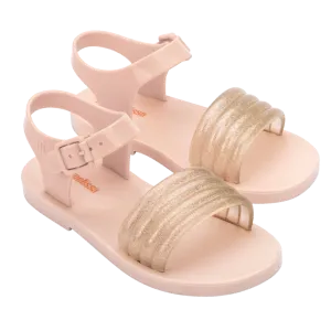 Mini Melissa Mar Wave Kids - Beige / Glitter Beige