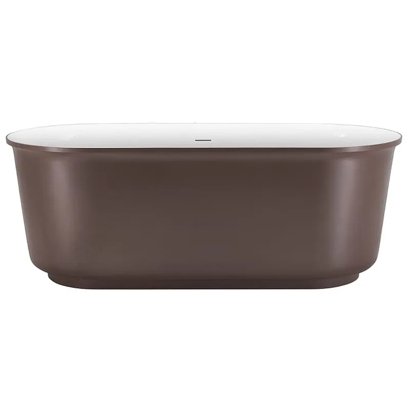 Mokleba 59" Oval Solid Surface Freestanding Soaking Tub