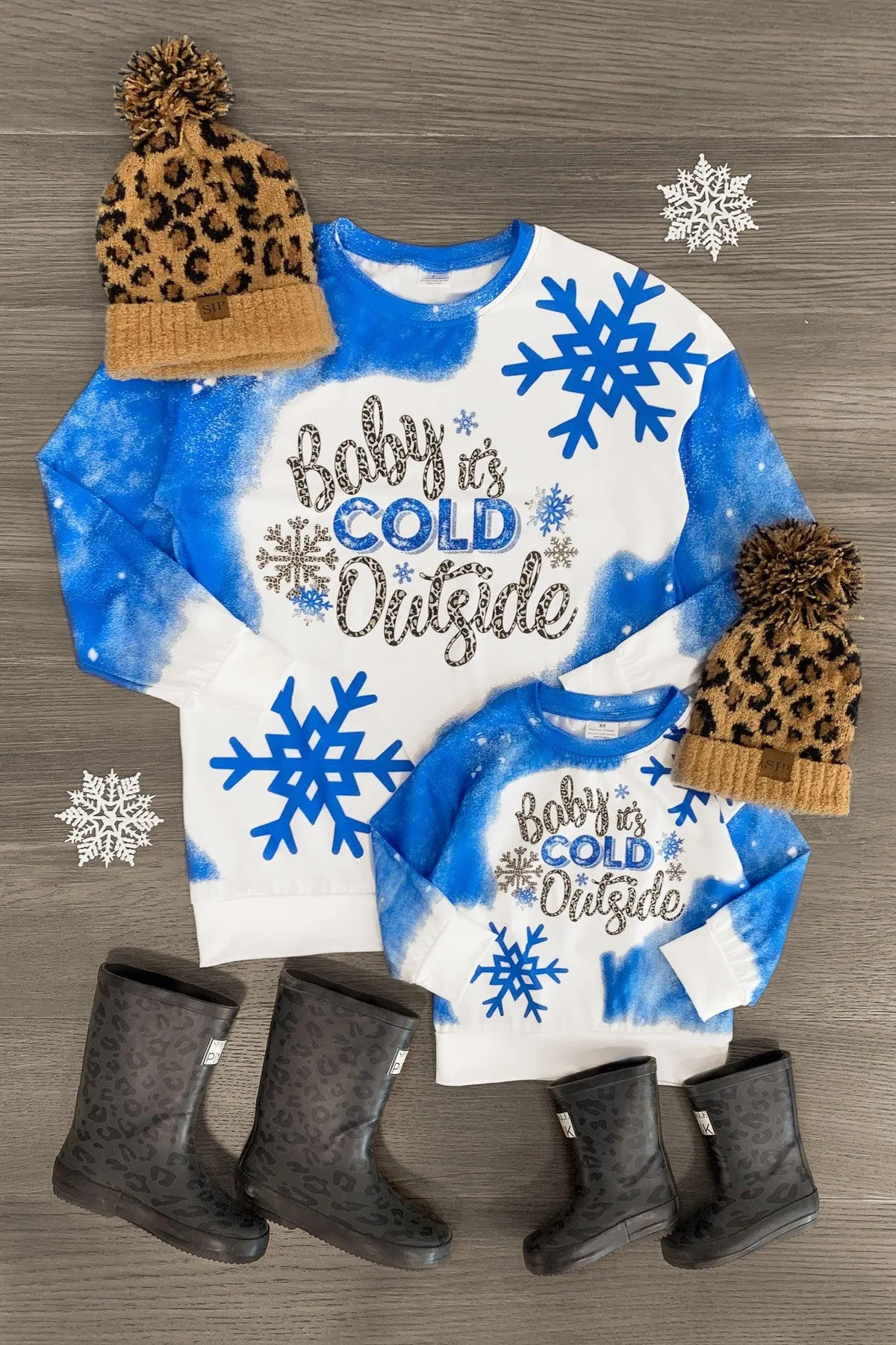 Mom & Me - "Baby It's Cold Outside" Snowflake Top