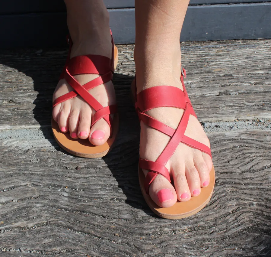 Myrto Sandals Red