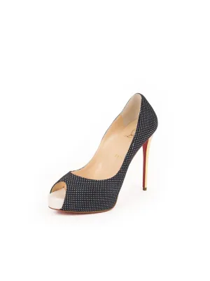 New Very Prive 120 Polka Dot Pumps - Navy / White